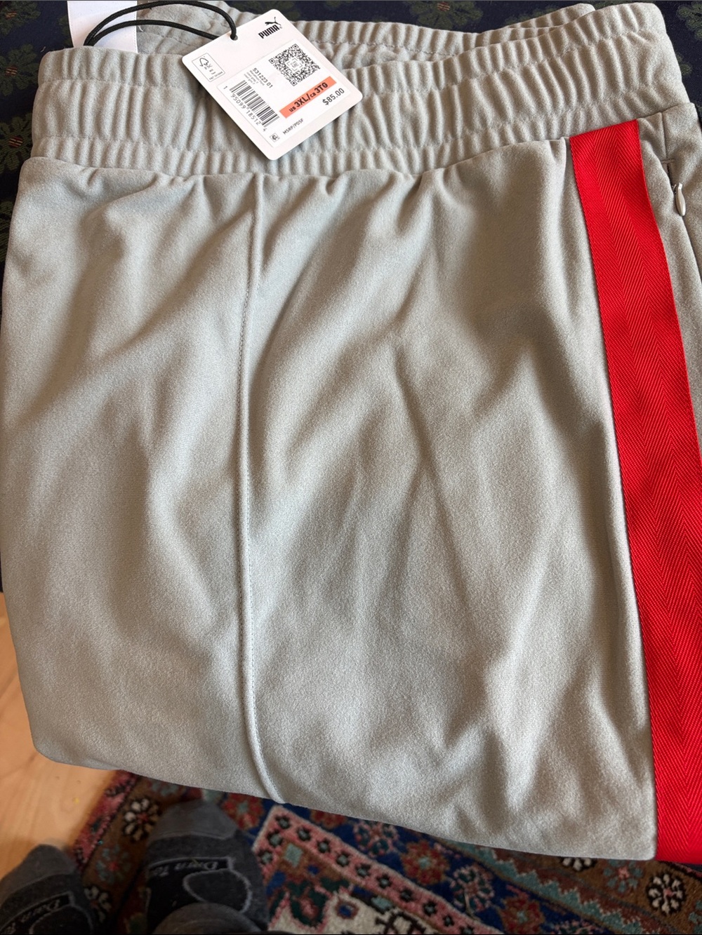 Puma Men's marathon Athletic Pants in Gray